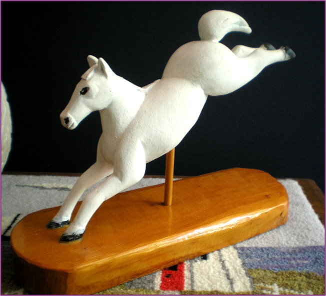 Folk Art Horse Carving 1